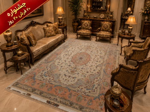 فرش دستبافت طرح خطیبی - کد 560007